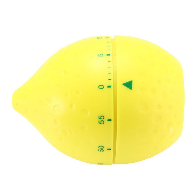 60 Minutes Kitchen Mechanical Alarm Bell Time Baking Cooking Tool Lemon Lemon