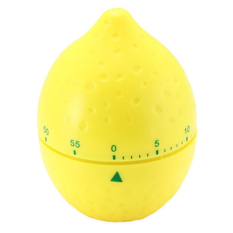 60 Minutes Kitchen Mechanical Alarm Bell Time Baking Cooking Tool Lemon Lemon