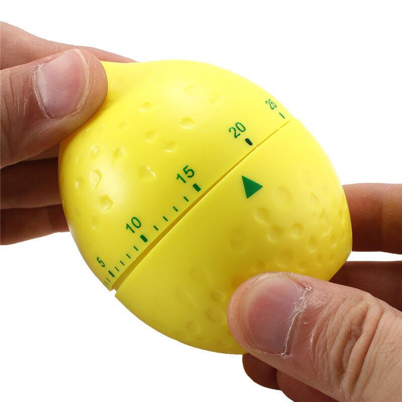 60 Minutes Kitchen Mechanical Alarm Bell Time Baking Cooking Tool Lemon Lemon