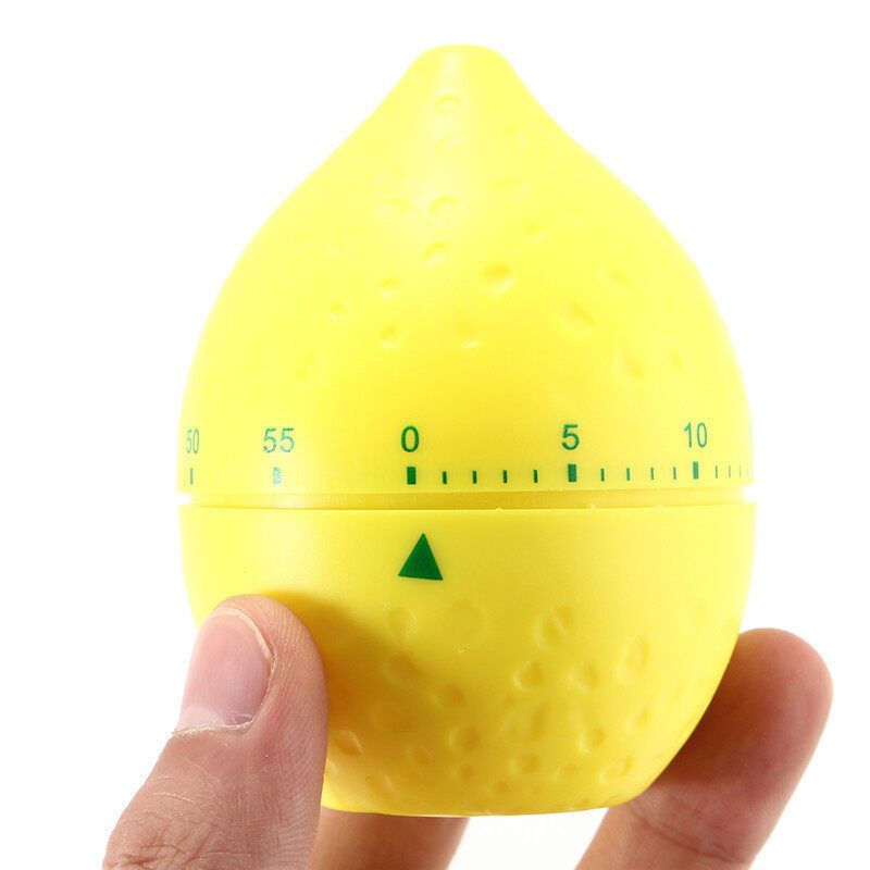 60 Minutes Kitchen Mechanical Alarm Bell Time Baking Cooking Tool Lemon Lemon