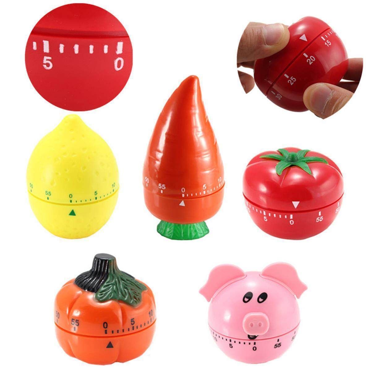 60 Minutes Kitchen Mechanical Alarm Bell Time Baking Cooking Tool Lemon Lemon