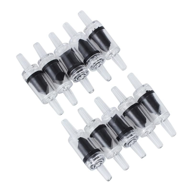10 Pcs Non-Return One Way Check Valve CO2 Aquarium Fish Tank Air Pump