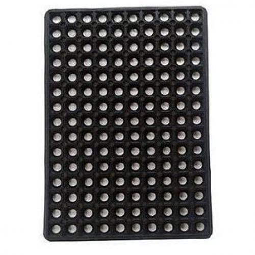 Anti-Slip Pure Rubber Electric Insulated Perforated Hollow Rain Water Resistant Door Foot Mat