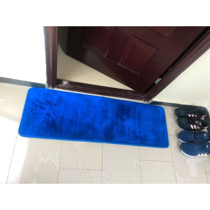 Soft Memory Floor Mat For Bathroom Bedroom & Kitchen BLUE