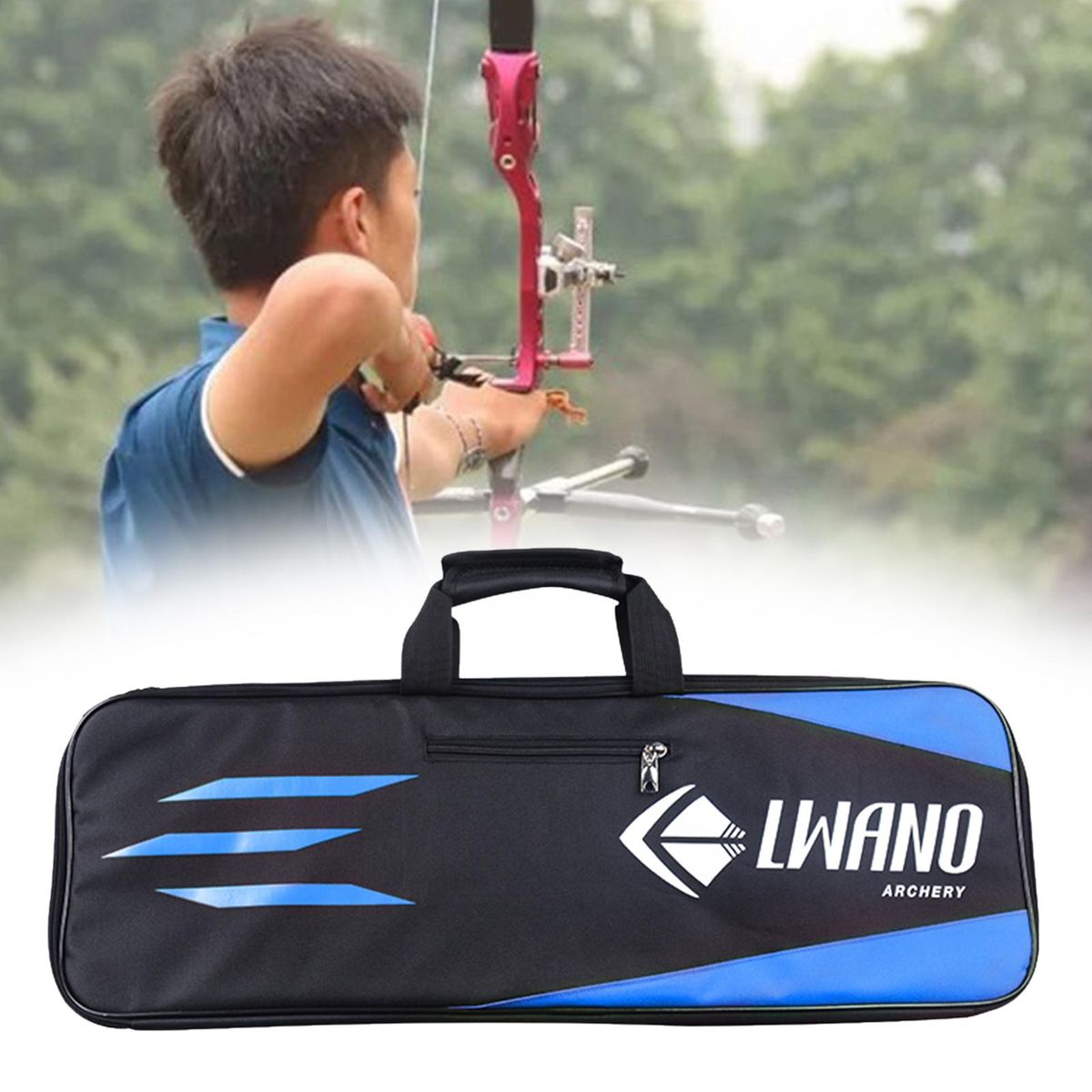 Recurve  Bow Case Longbow Takedown Bow Case For Blue