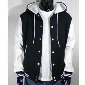 Correctshapers Versity Hoodie Jacket - Black And White