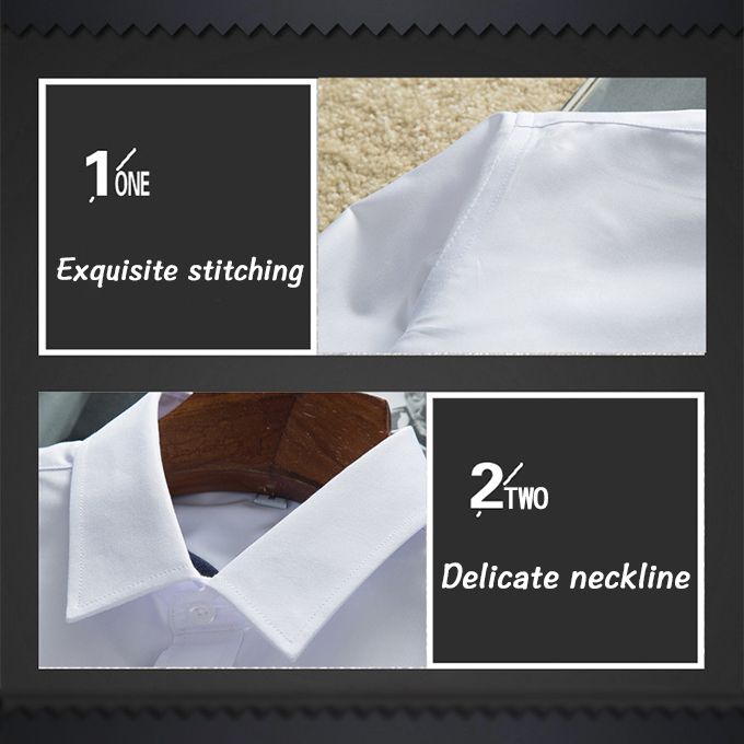 Men‘s Shirt Fashion Formal Long Sleeve Business-Blue Sky