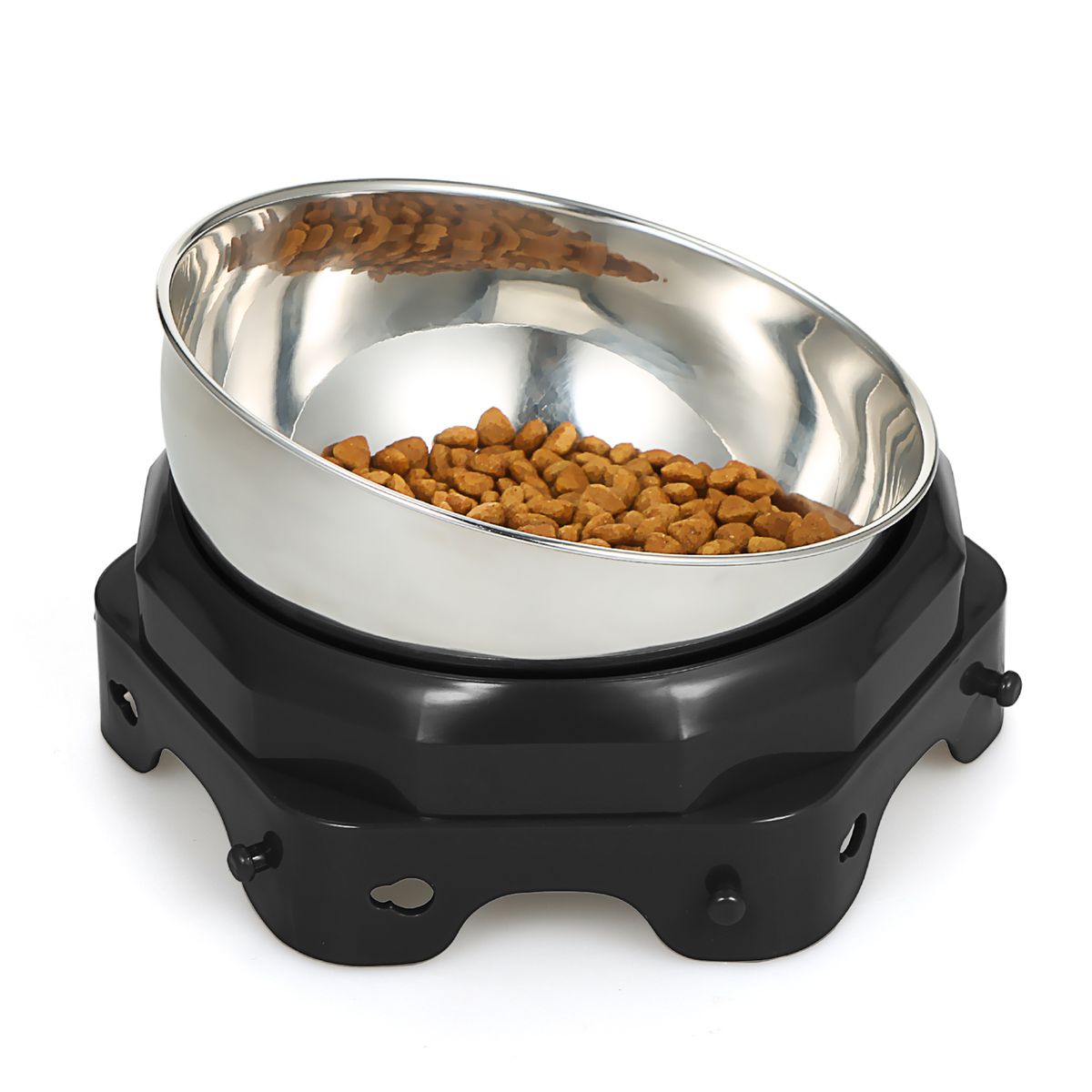 2PCS Elevated Pet Food Dish Raised Dog Bowl Detachable
