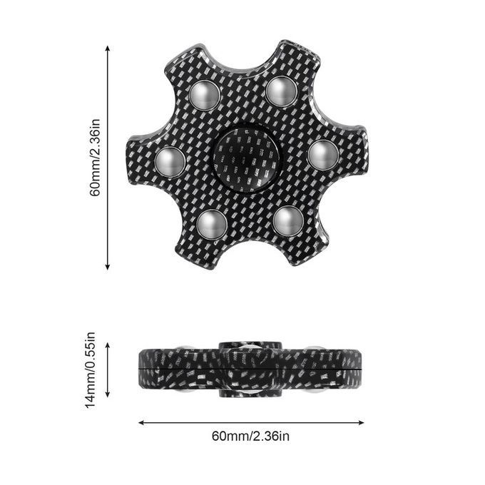 Finger Spinner Hand Toy Fast Bearing Focus Fingertip Hexagonal
