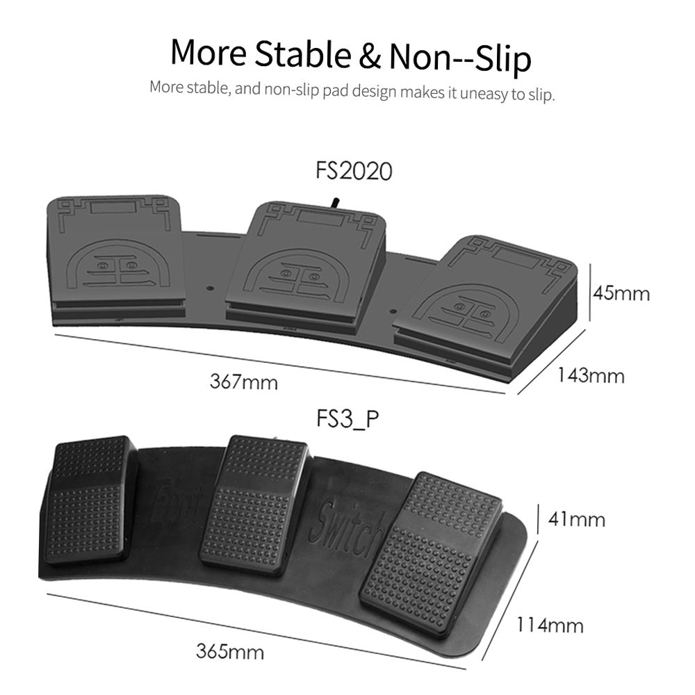FS2020U1 USB Foot Switch Control Key Customized Computer
