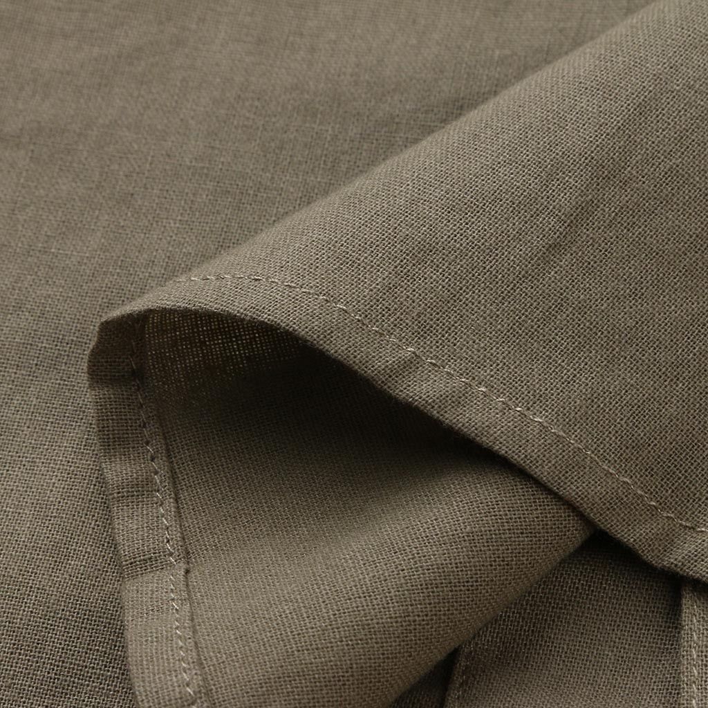 2022 Men's Fashion V-Neck Cardigan Stand Collar Shirt - Grey/Green