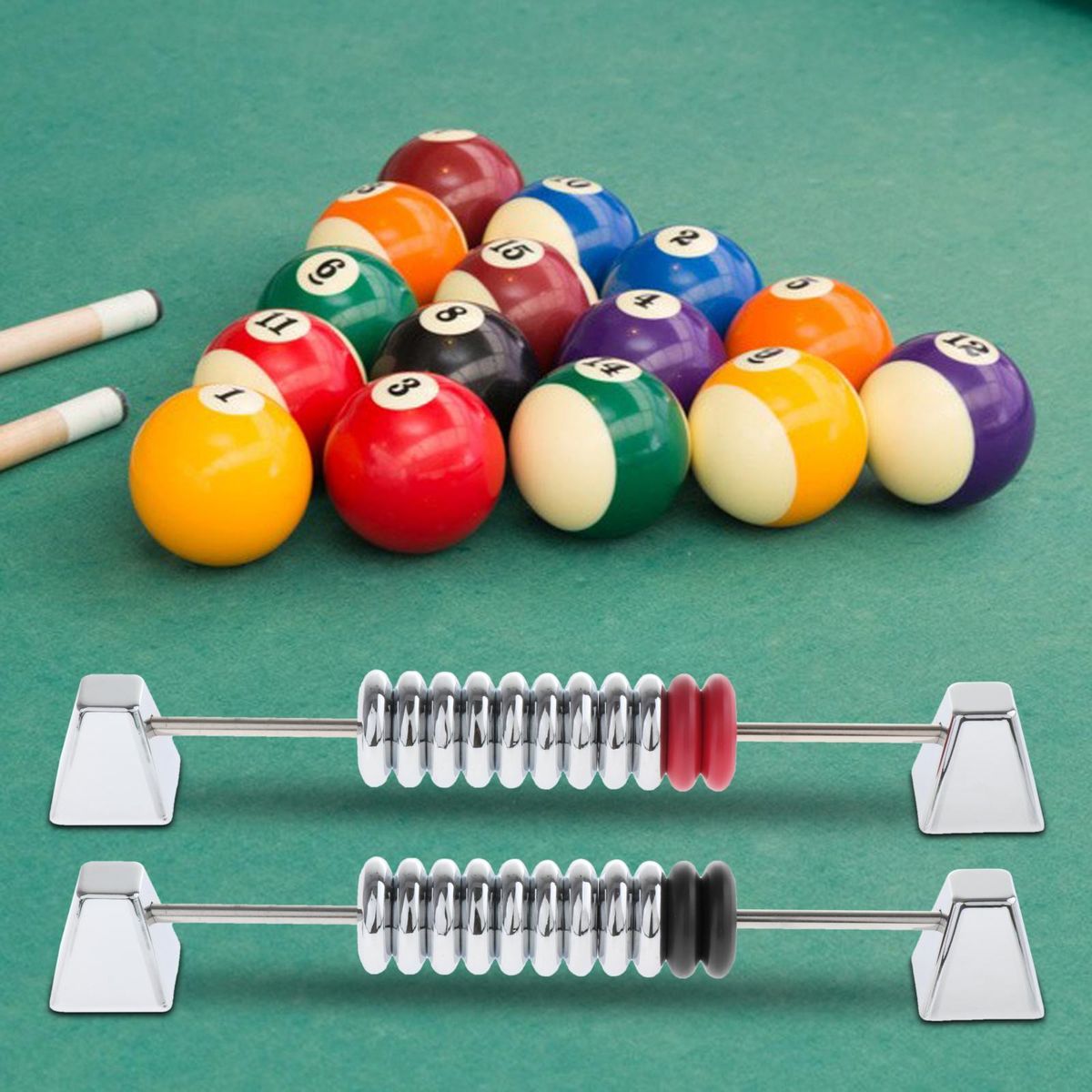 2x Shuffleboard Score Keeper Metal Abacus Score Snooker