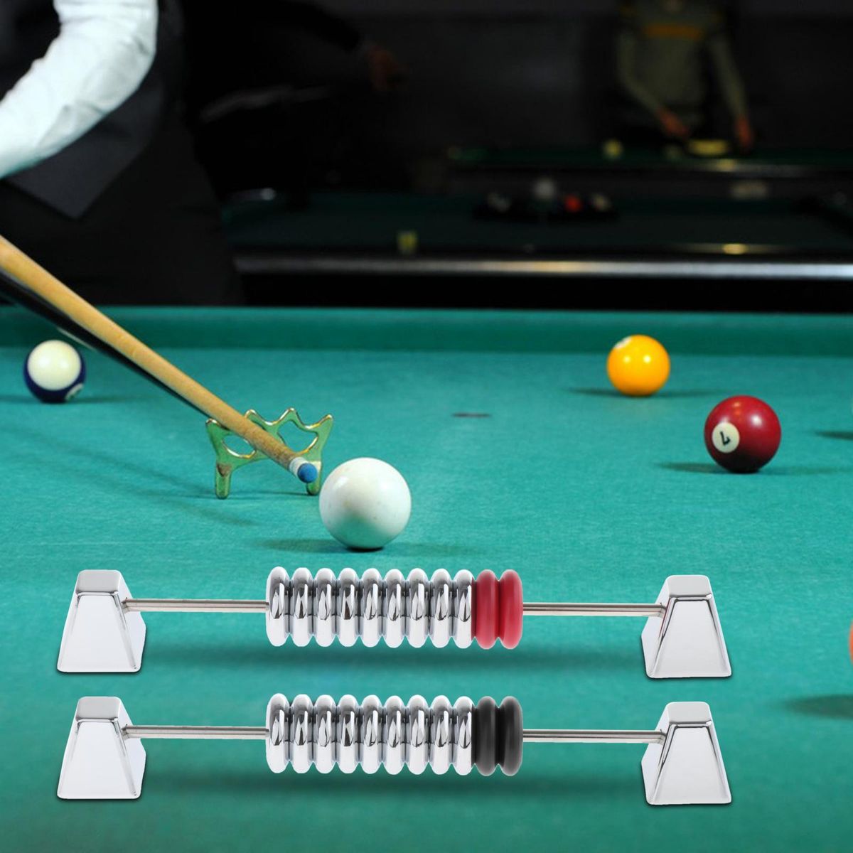 2x Shuffleboard Score Keeper Metal Abacus Score Snooker