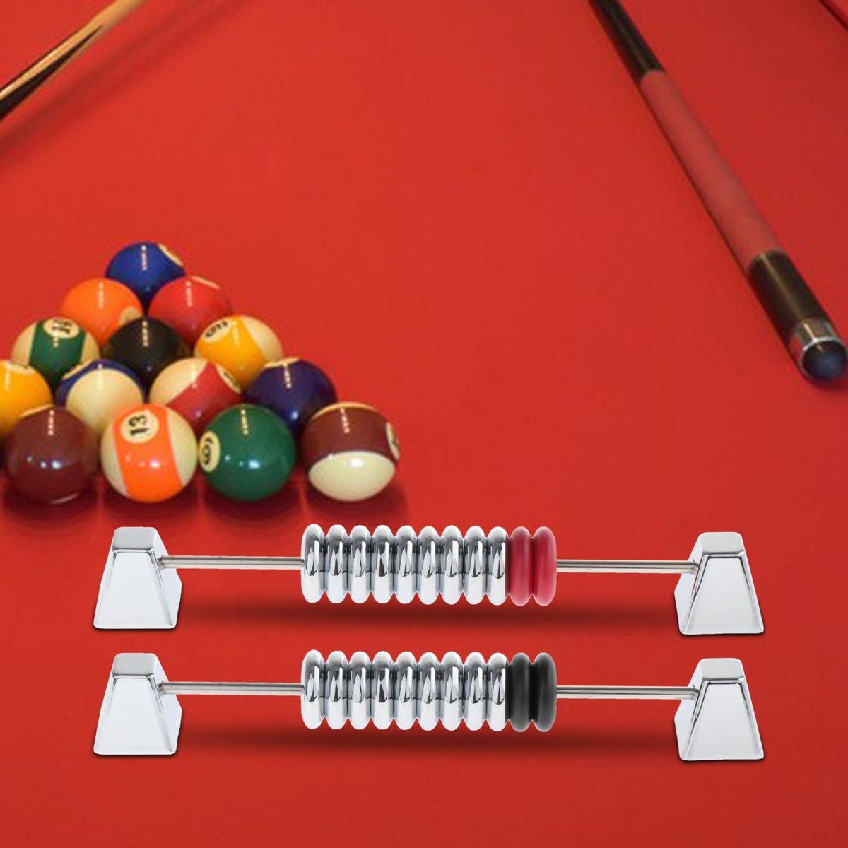 2x Shuffleboard Score Keeper Metal Abacus Score Snooker