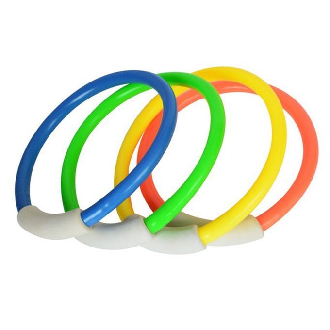 4Pcs Dive Ring Swimming Aid Children Water Play Diving Sports Summer Beach Toy