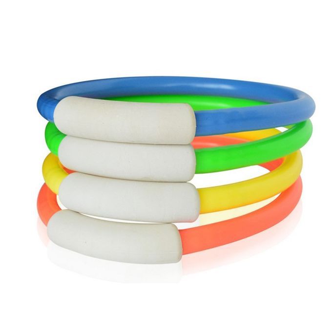 4Pcs Dive Ring Swimming Aid Children Water Play Diving Sports Summer Beach Toy