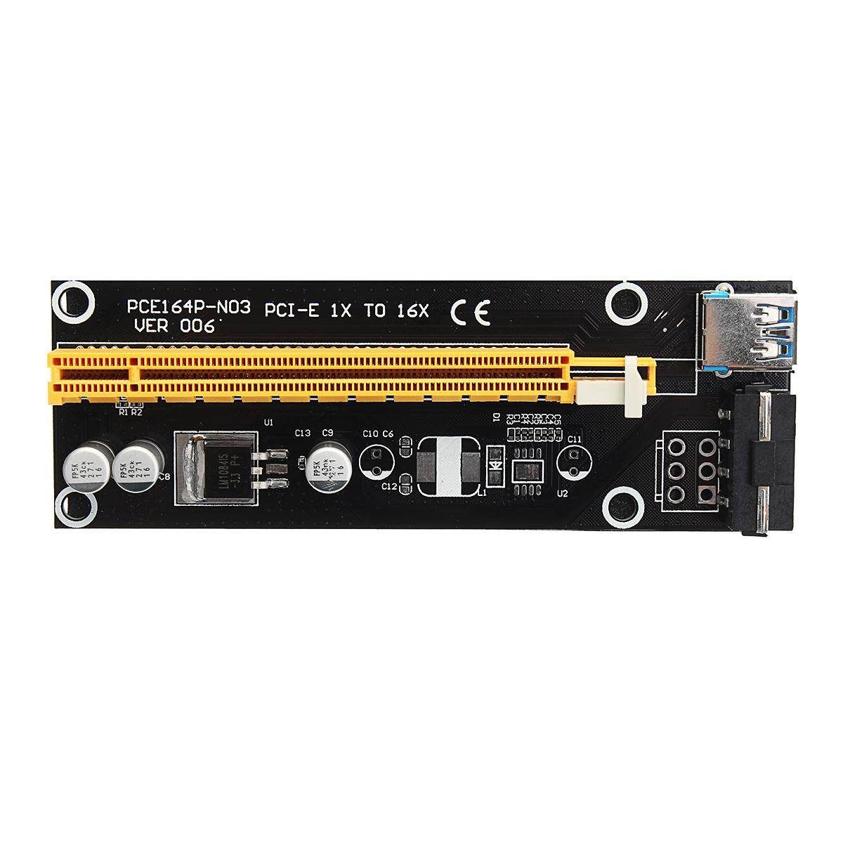 BTC ETH Pcie -E 1x To 16x Extender Riser Card Adapter USB 3.0 Cable