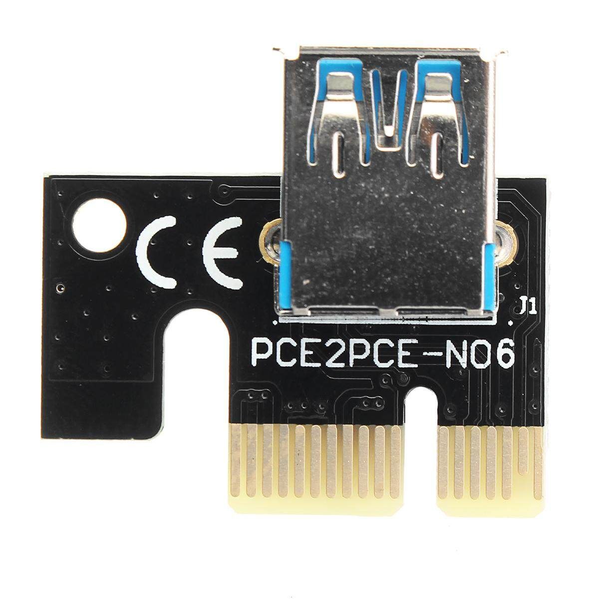 BTC ETH Pcie -E 1x To 16x Extender Riser Card Adapter USB 3.0 Cable