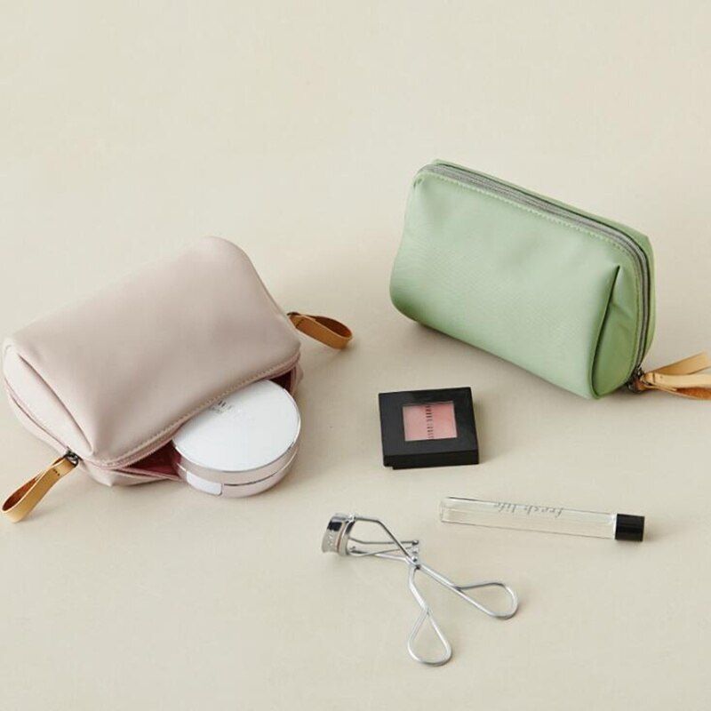 1 Pc Korean Style Solid Cosmetic Bag