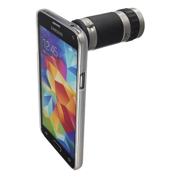 8x Zoom Camera Lens + Back Cover Case For Galaxy S5 S V I9600
