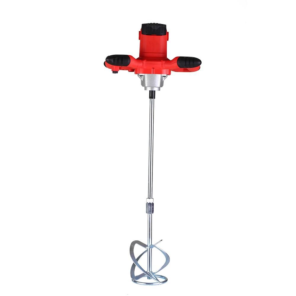220V 2100W Handheld Electric Cement Mixer Stirrer 50/60Hz 6-Speed Hand Held Concrete Mixer for Mortars Paint Mud Grout 800rpm / EU