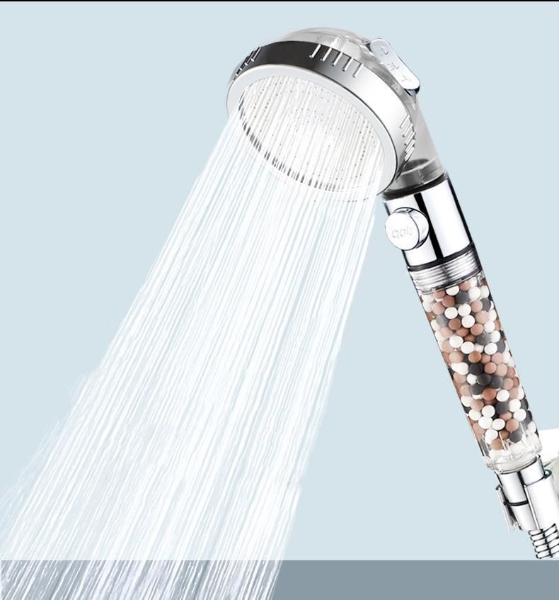 Shower Head 360 Degrees Rotating With Small Fan High Pressure spray Nozzle Bathroom Accessories