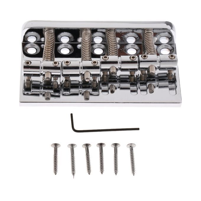 4 String Bass Bridge For Fender Precision Jazz Bass Replacement Chrome