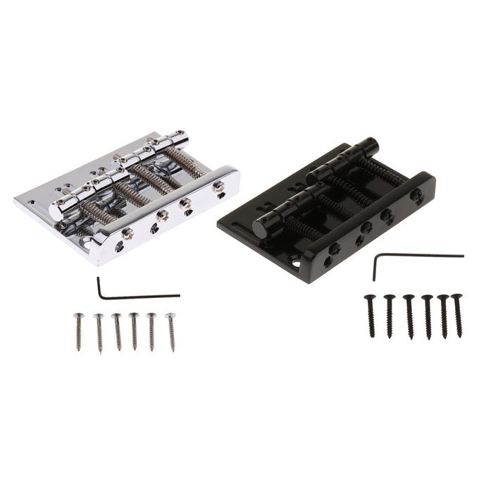 4 String Bass Bridge For Fender Precision Jazz Bass Replacement Chrome