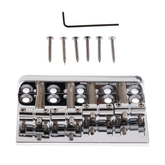 4 String Bass Bridge For Fender Precision Jazz Bass Replacement Chrome
