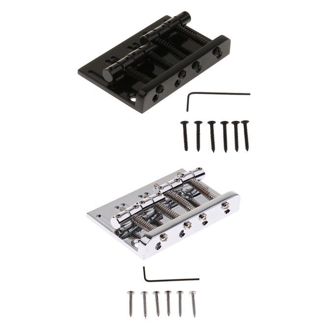 4 String Bass Bridge For Fender Precision Jazz Bass Replacement Chrome