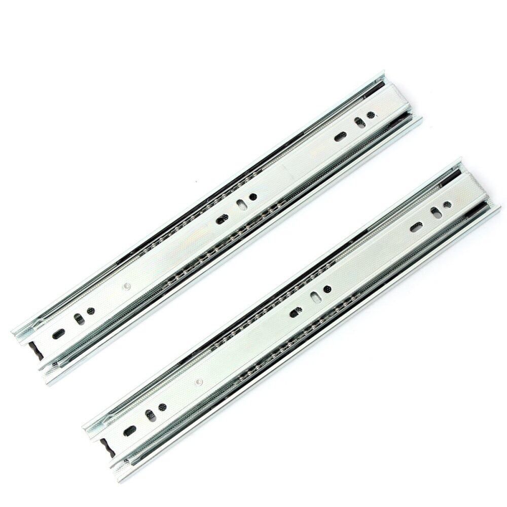 Drawer Runners Groove Ball Bearing Metal Draw Slides 45mm Heavy Duty New 12 Inch / 300 Mm
