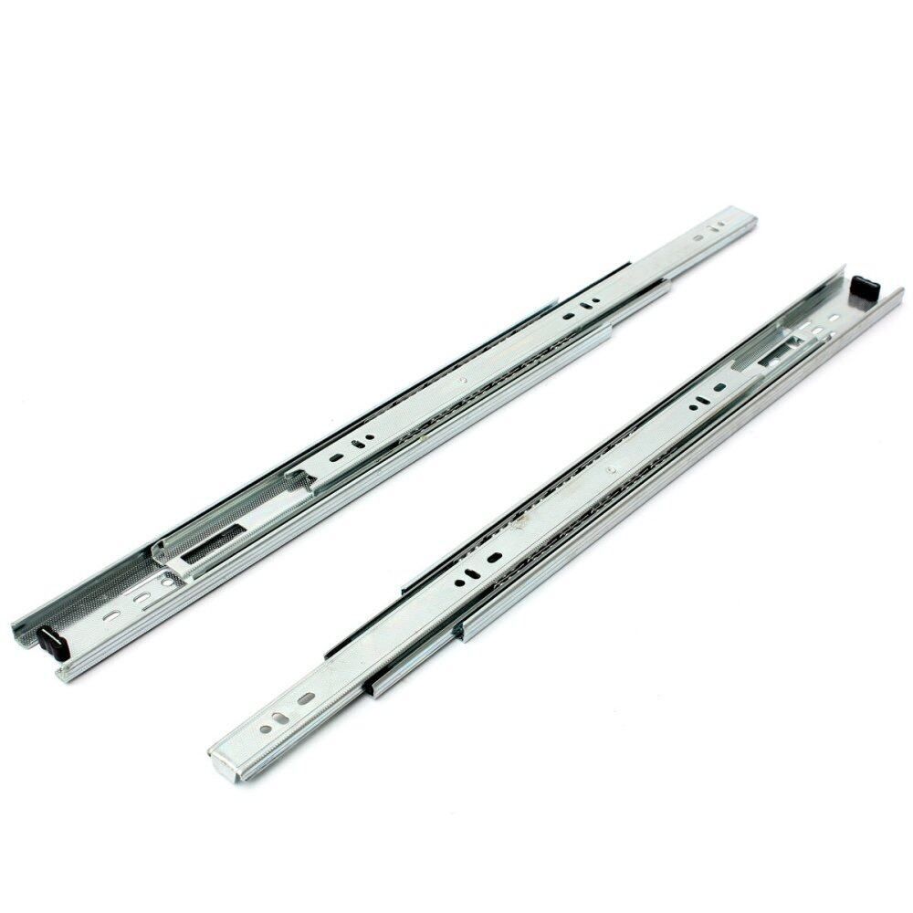 Drawer Runners Groove Ball Bearing Metal Draw Slides 45mm Heavy Duty New 12 Inch / 300 Mm