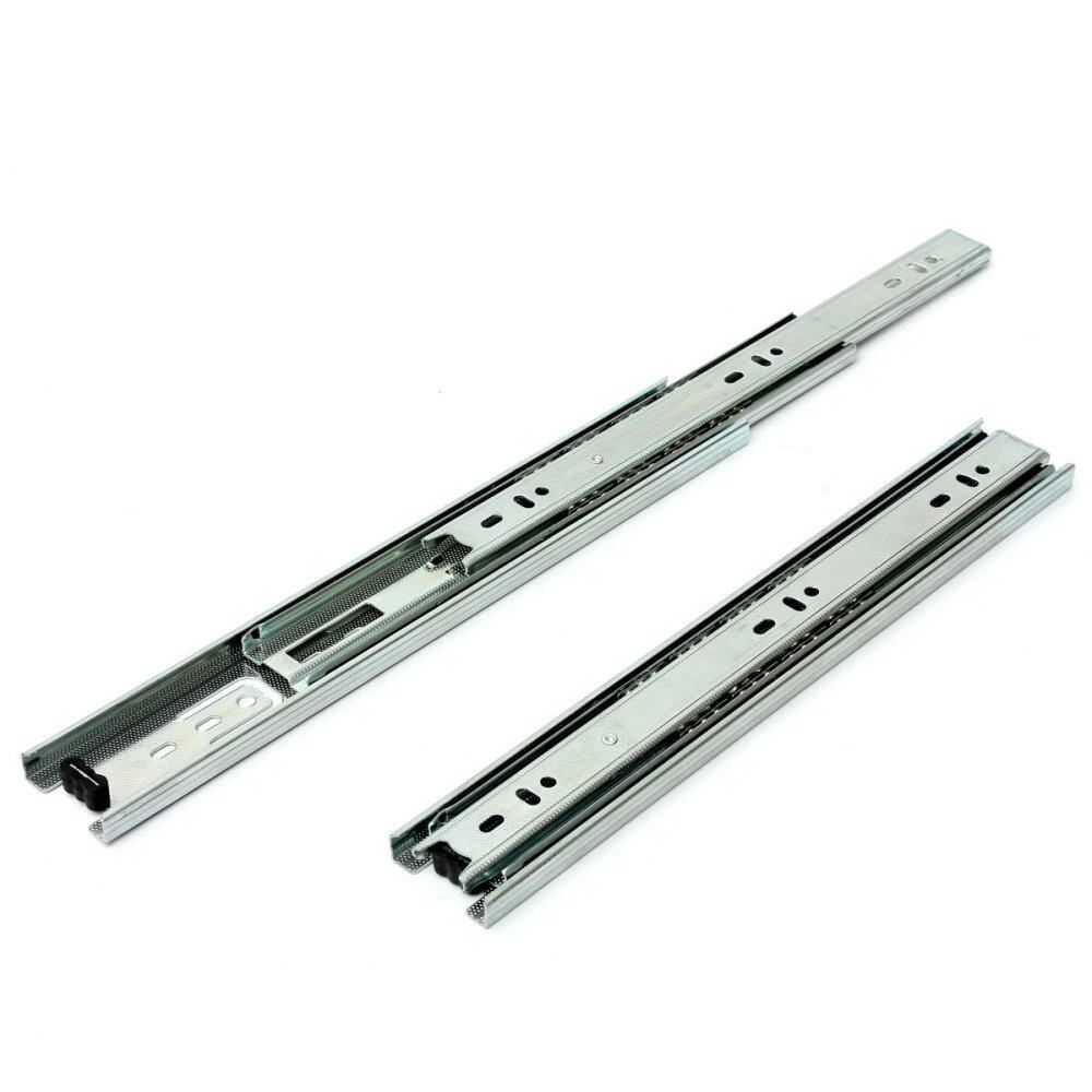 Drawer Runners Groove Ball Bearing Metal Draw Slides 45mm Heavy Duty New 12 Inch / 300 Mm