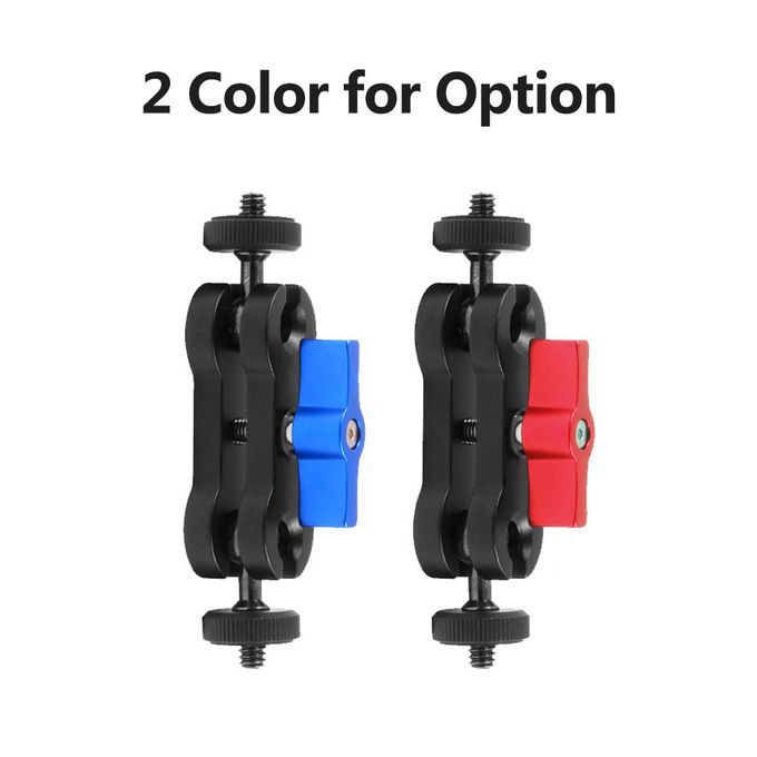 Double Ballhead Mount 1/4 Inch Screw Magic Ball Head Arm
