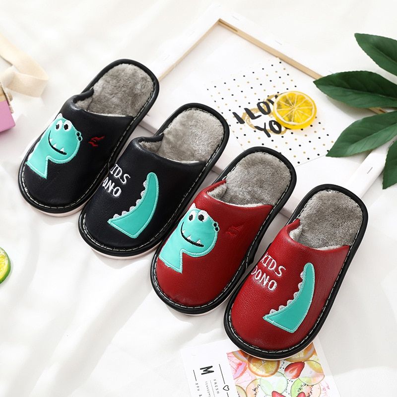 Flip Flop Plush Toddler Slides Indoor Shoes House Children Slippers