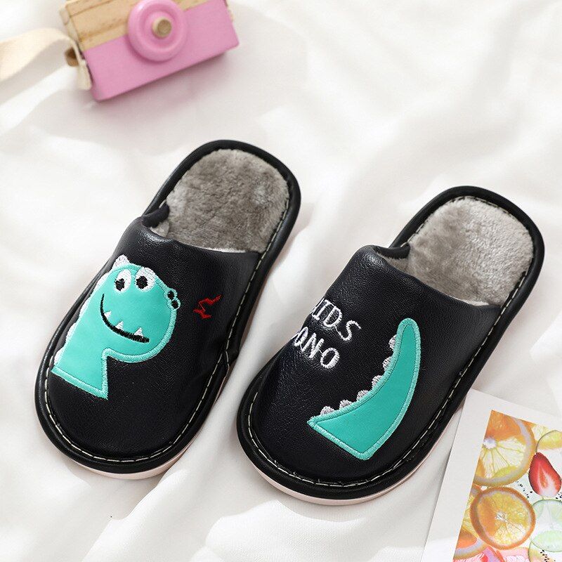 Flip Flop Plush Toddler Slides Indoor Shoes House Children Slippers