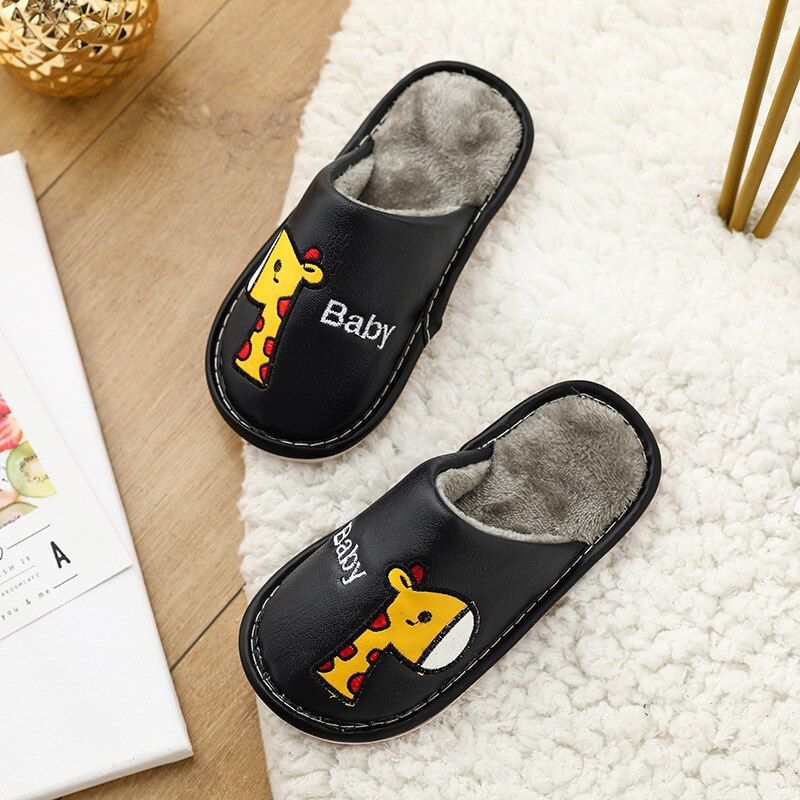 Flip Flop Plush Toddler Slides Indoor Shoes House Children Slippers