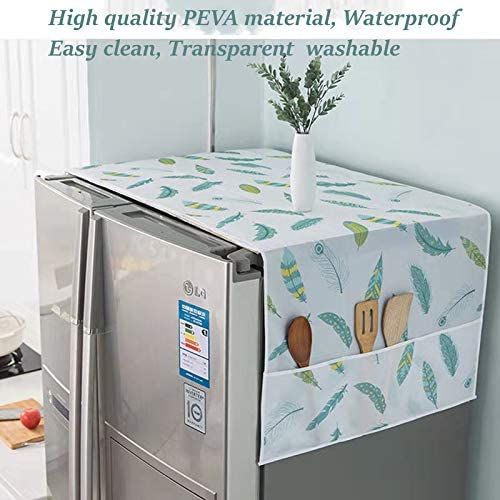 Fridge Dust-Proof Top Cover With Side Pockets