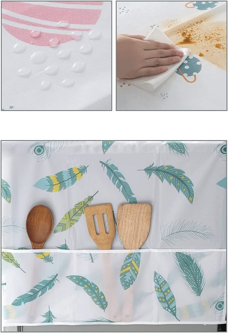 Fridge Dust-Proof Top Cover With Side Pockets