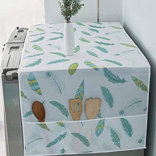 Fridge Dust-Proof Top Cover With Side Pockets