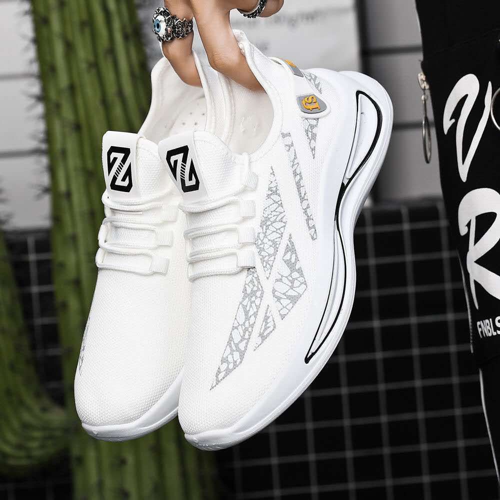 Sport Shoes - Men's Sneakers - Outdoor White