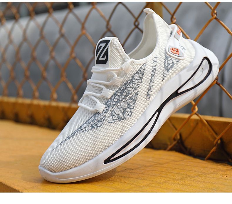 Sport Shoes - Men's Sneakers - Outdoor White