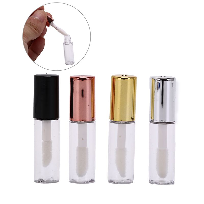 10pcs/lot DIY Lip Balm Tube Container With Cap Empty Lipstick Bottle Lipgloss Tube Cosmetic Sample Container(#black)