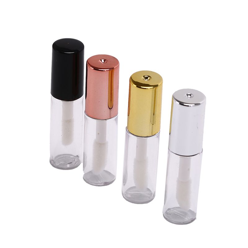 10pcs/lot DIY Lip Balm Tube Container With Cap Empty Lipstick Bottle Lipgloss Tube Cosmetic Sample Container(#black)