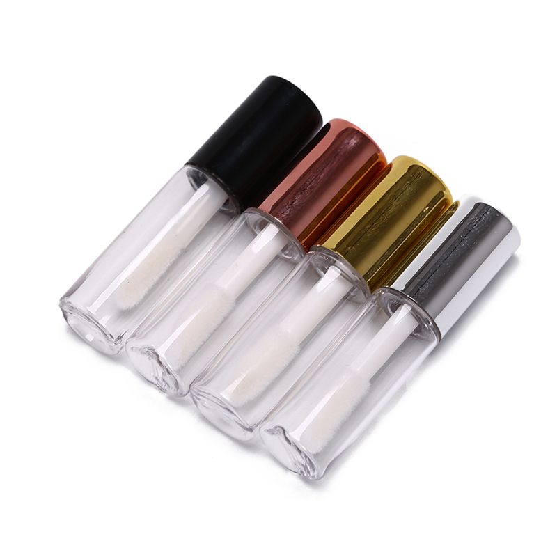 10pcs/lot DIY Lip Balm Tube Container With Cap Empty Lipstick Bottle Lipgloss Tube Cosmetic Sample Container(#black)