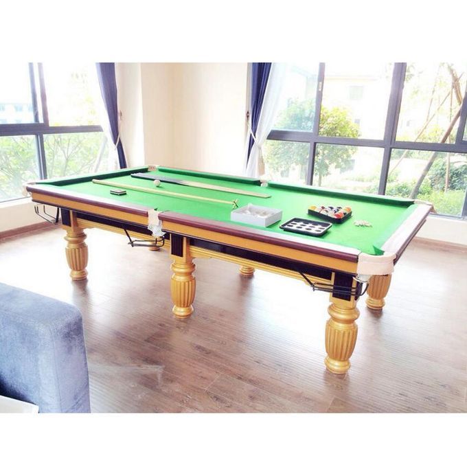 1pc Pool Table Cloth 6pc Felt Strips 9ft Snooker Billiards Table Green