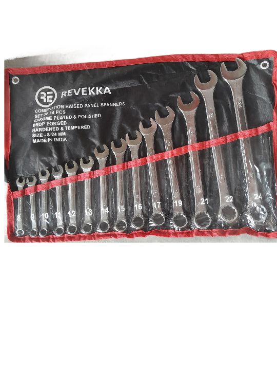 Set Of Spanner Ring And Flat (14pcs)
