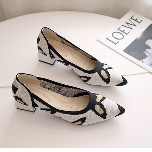 Women's Low-heeled Shoes AALP Thick-heeled Shoes