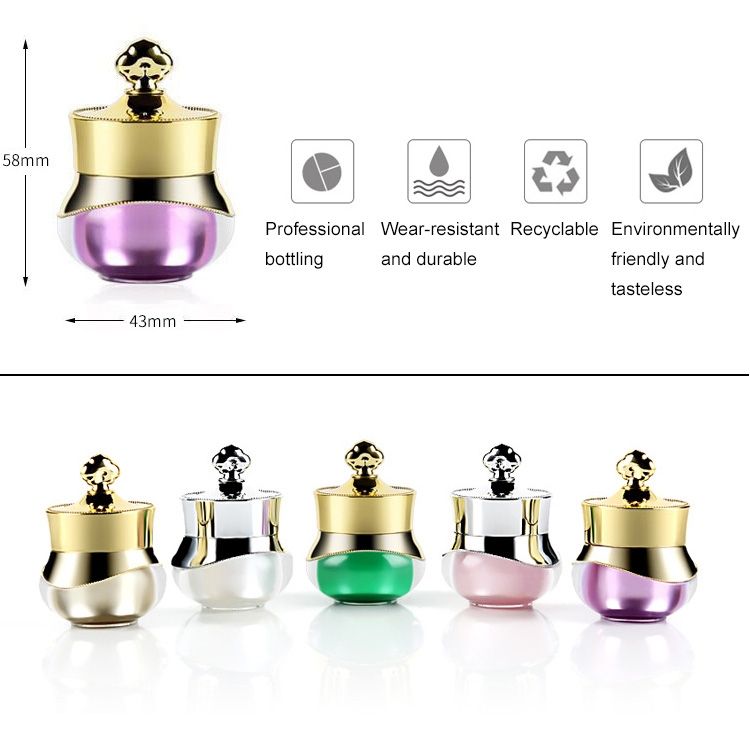 5 PCS Acrylic Travel Containers With Hard Sealed Lids Suitab