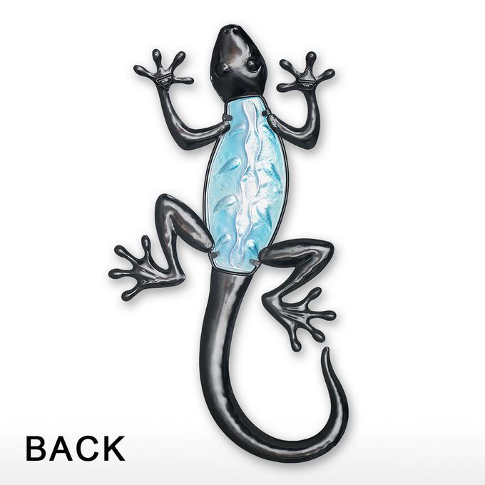 Blue Gecko Wall Hanging Animal Wall Art Lizard Indoor-